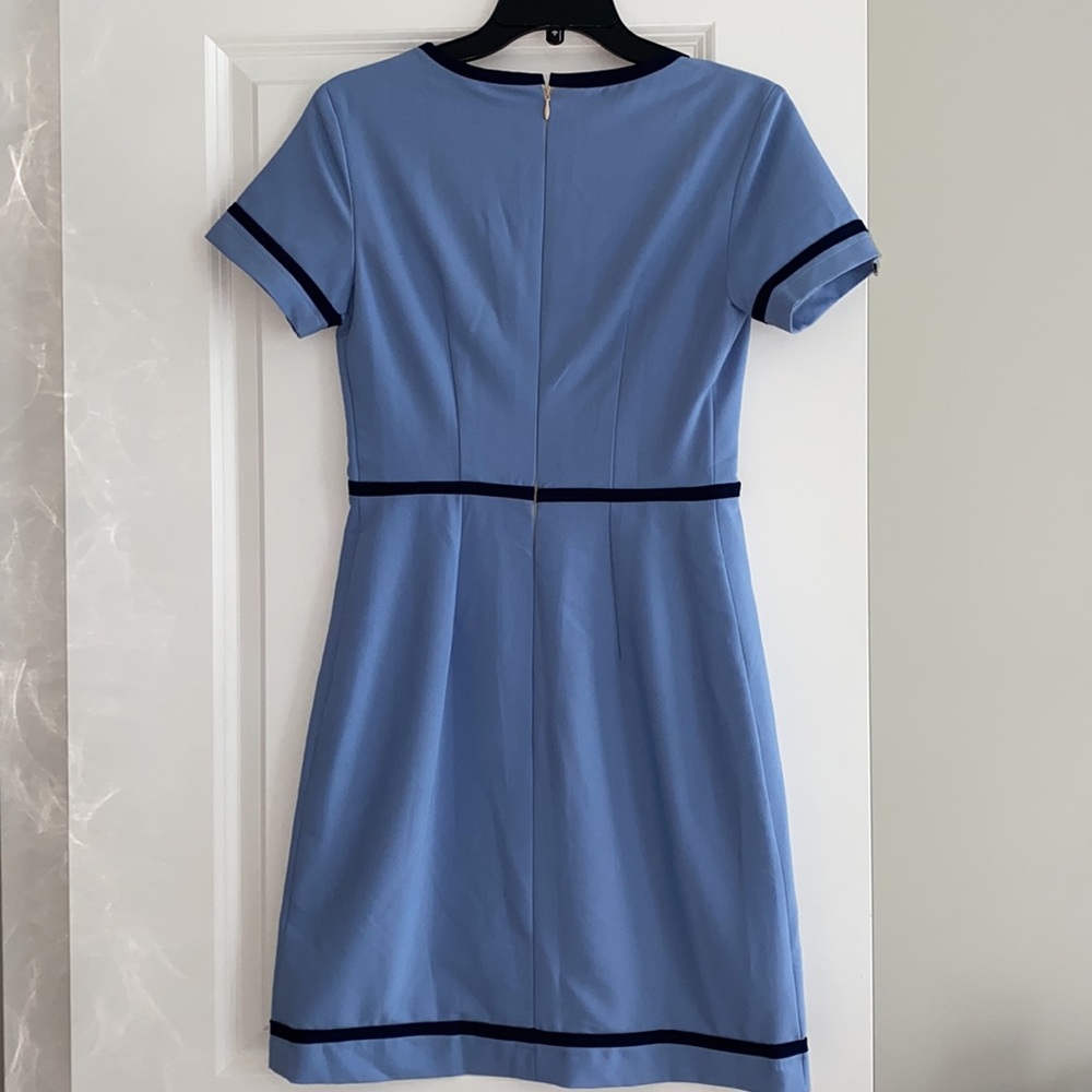 Custom Design Blue Structured Dress - Picture 2 of 3